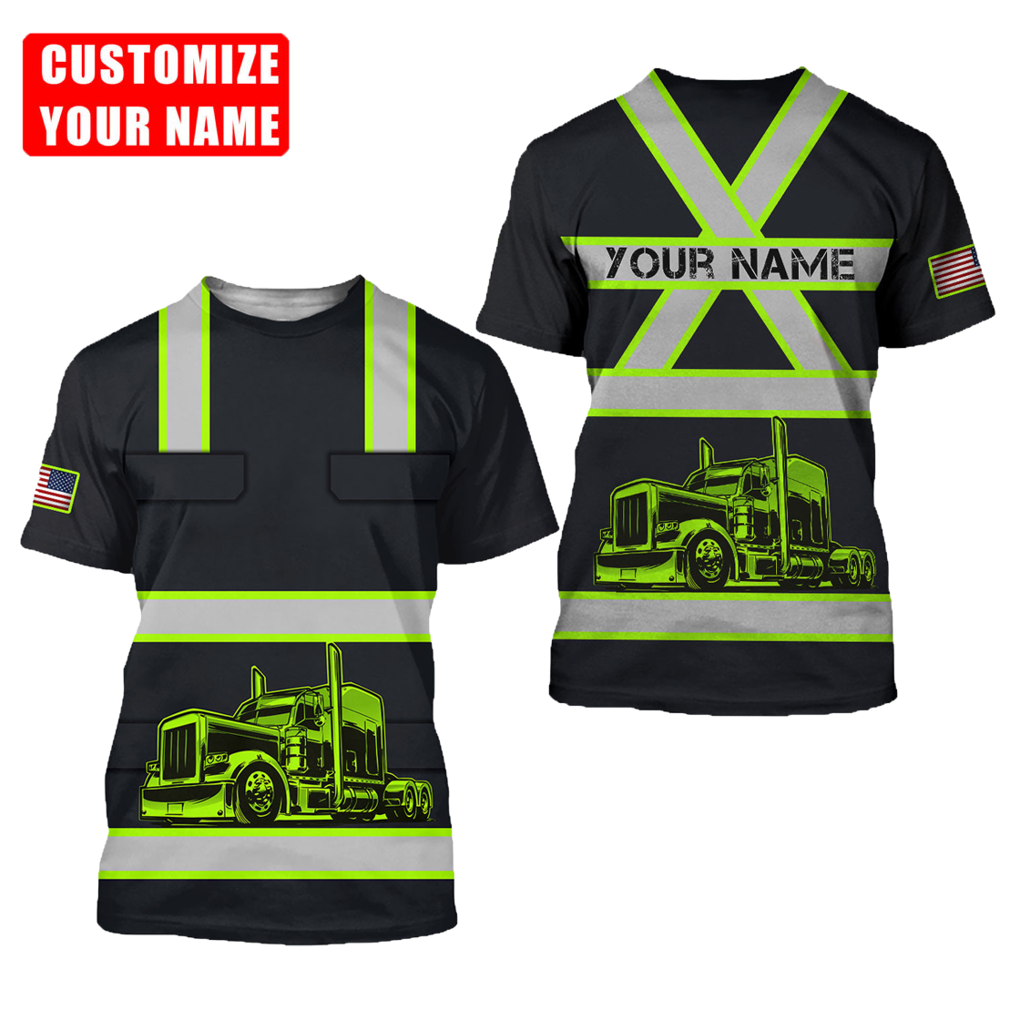 Personalized Trucker 3D All Over Printed Shirts For Men And Women TN