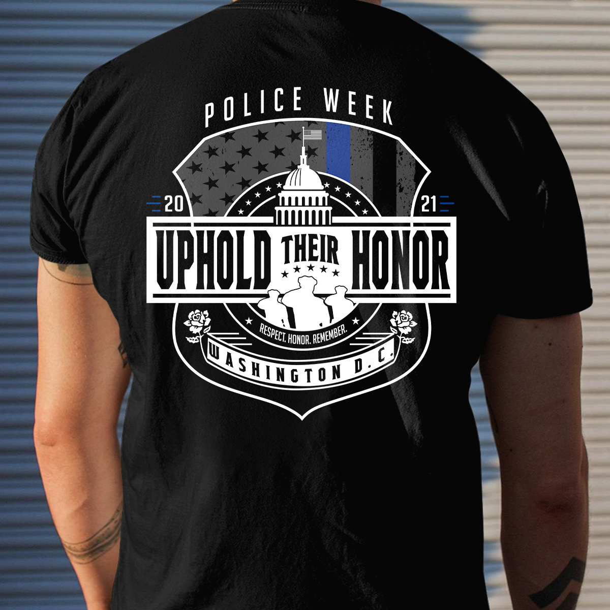 Police Week Uphold Their Honor Personalized T-shirt Special Gift For Dad Papa Grandpa