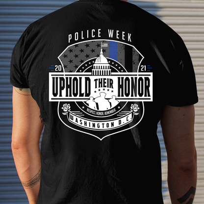 Police Week Uphold Their Honor Personalized T-shirt Special Gift For Dad Papa Grandpa