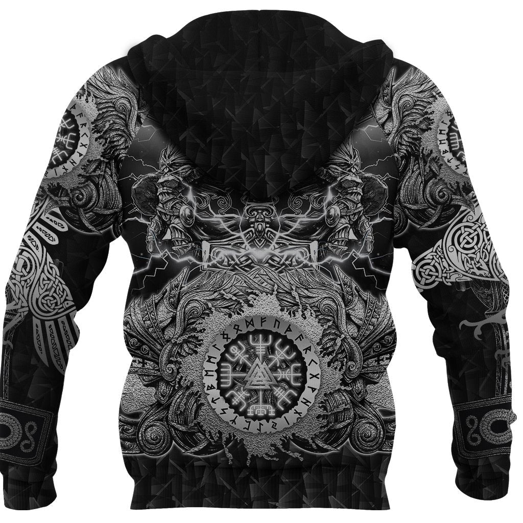 Viking Valkyrie - Valknut Vegvisir With Mjolnir