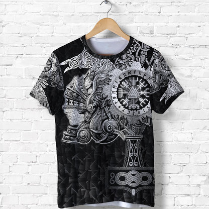 Viking Valkyrie - Valknut Vegvisir With Mjolnir