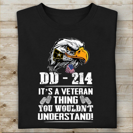 DD-214 It's A Veteran Thing You Would'nt Understand T-shirt For Grandpa Papa Dad