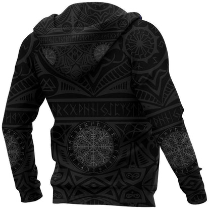 Iceland Vikings Tattoo All Over Hoodie - Amaze Style™-Apparel