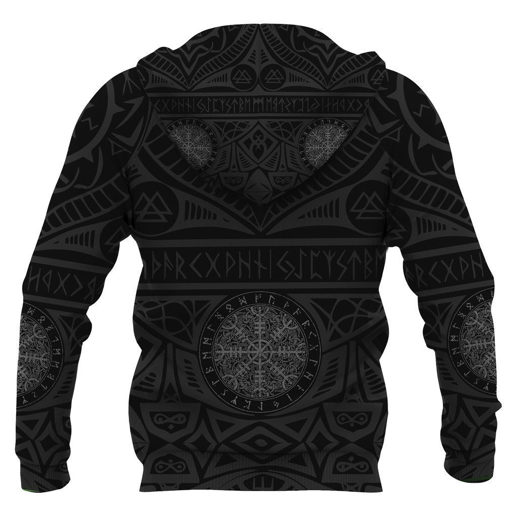 Iceland Vikings Tattoo All Over Hoodie - Amaze Style™-Apparel
