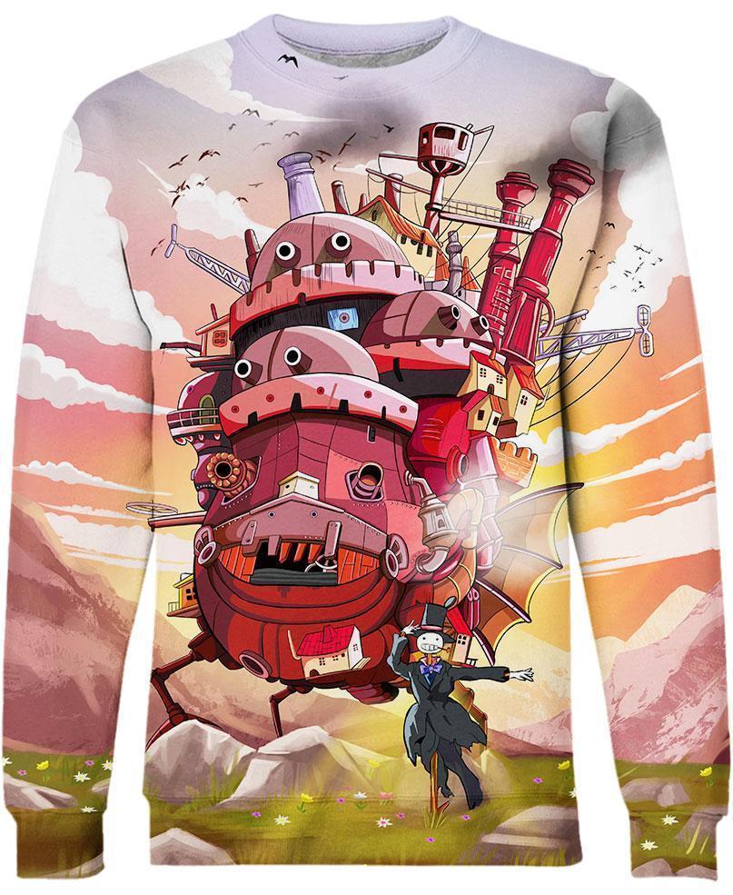 Moving Castle-ghibli-VIO STORE-Sweatshirt-S-Vibe Cosy™