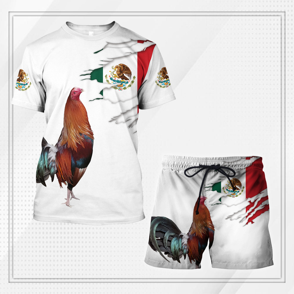 Mexican Rooster T-shirt and Short 3D All Over Printed SN24052101