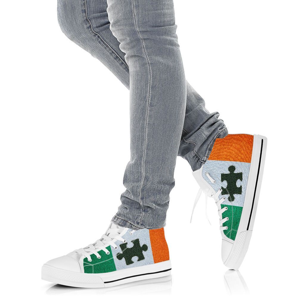 Irish Autism White Limited Shoes SU040304 - Amaze Style™-Shoes