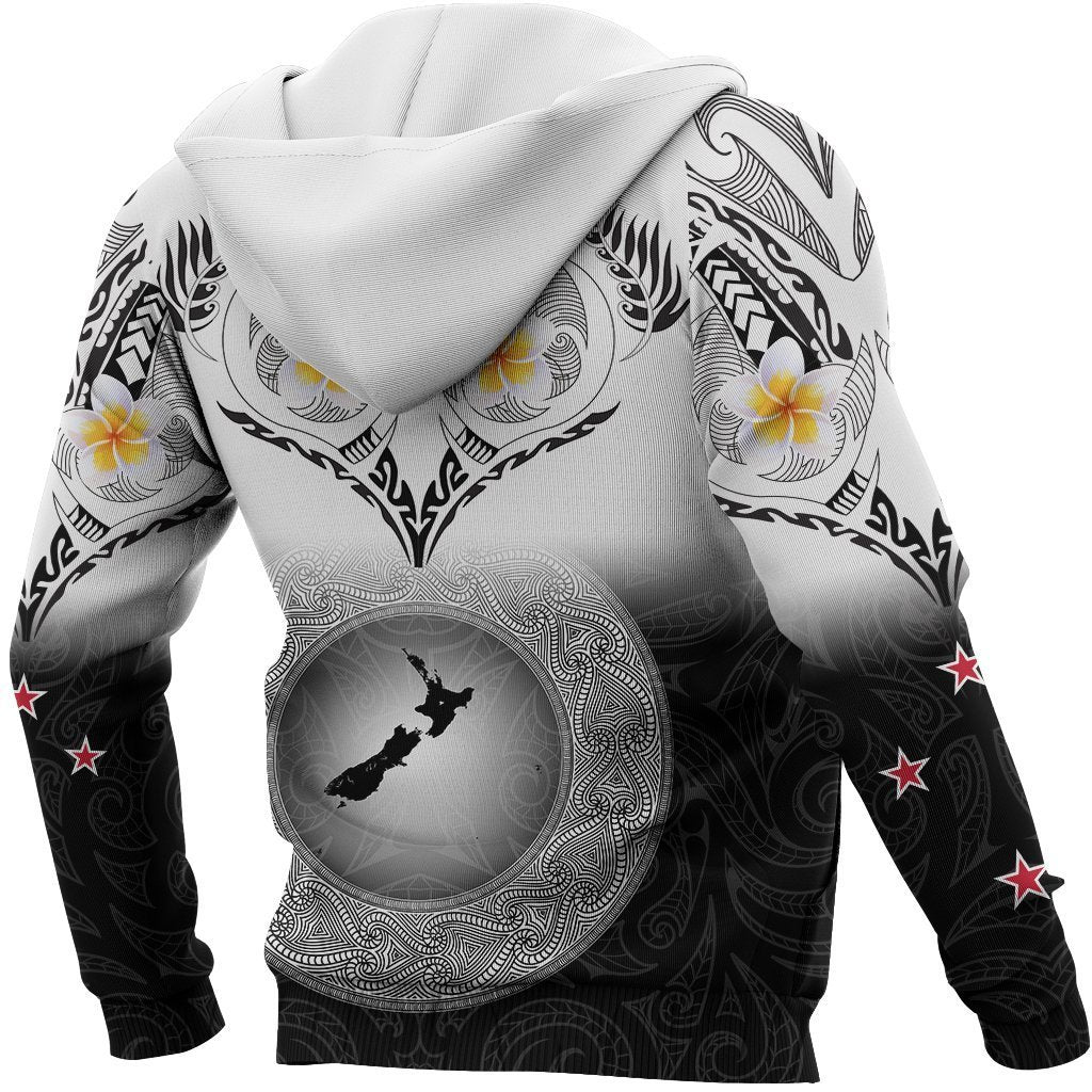 New Zealand Aotearoa Maori Fern and Plumeria Tattoo shirt and short for man and women PL240302 - Amaze Style™-Apparel