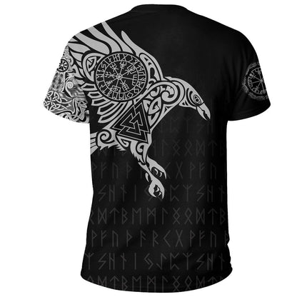 Vikings - The Raven of Odin Tattoo Custom Name