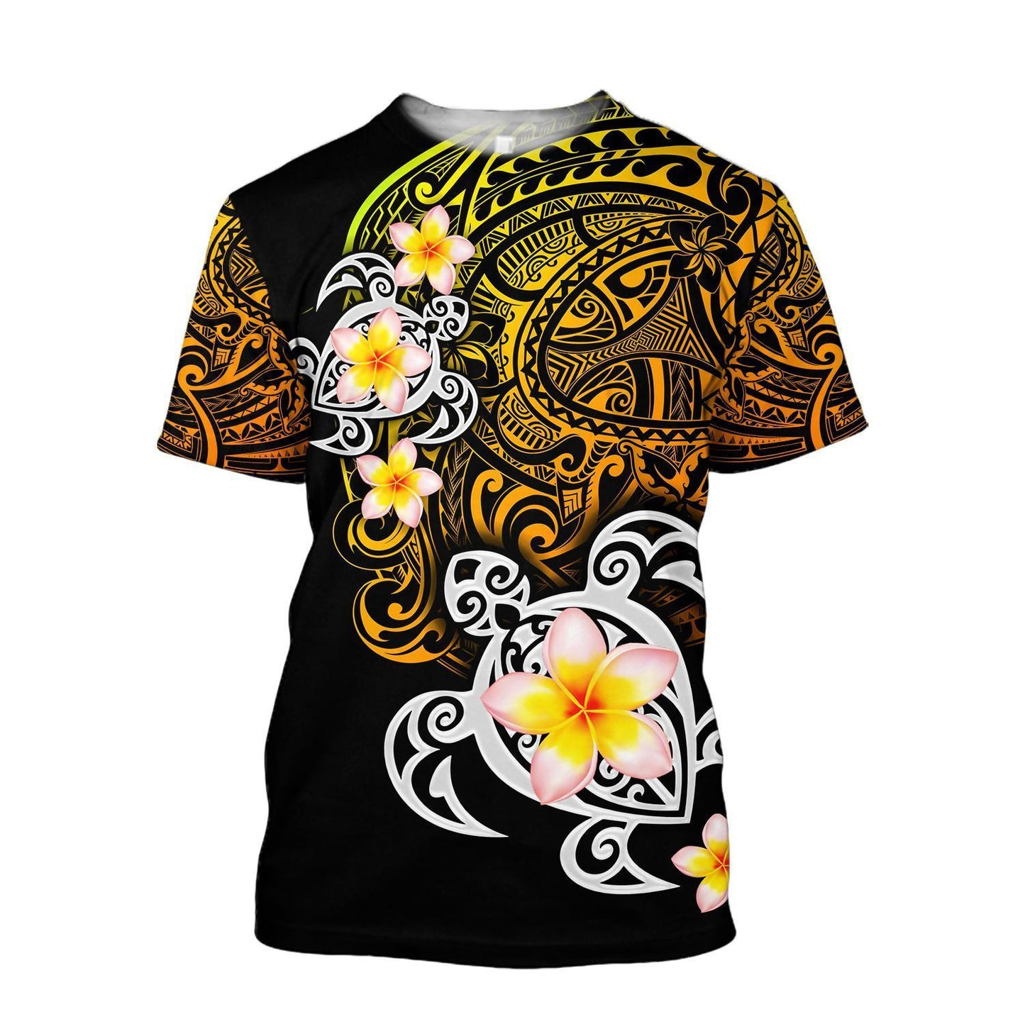 Amazing Polynesian Tattoo Turtle Unisex Hoodie ML
