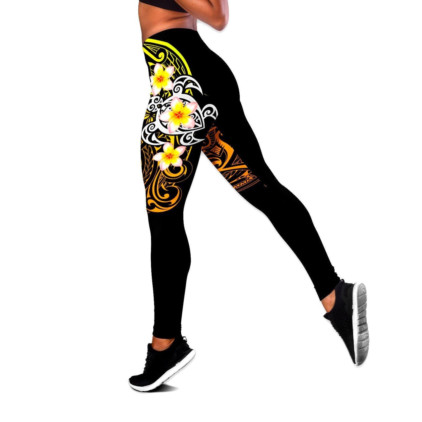 Premium Legging & Tank Top Polynesian Tattoo ML
