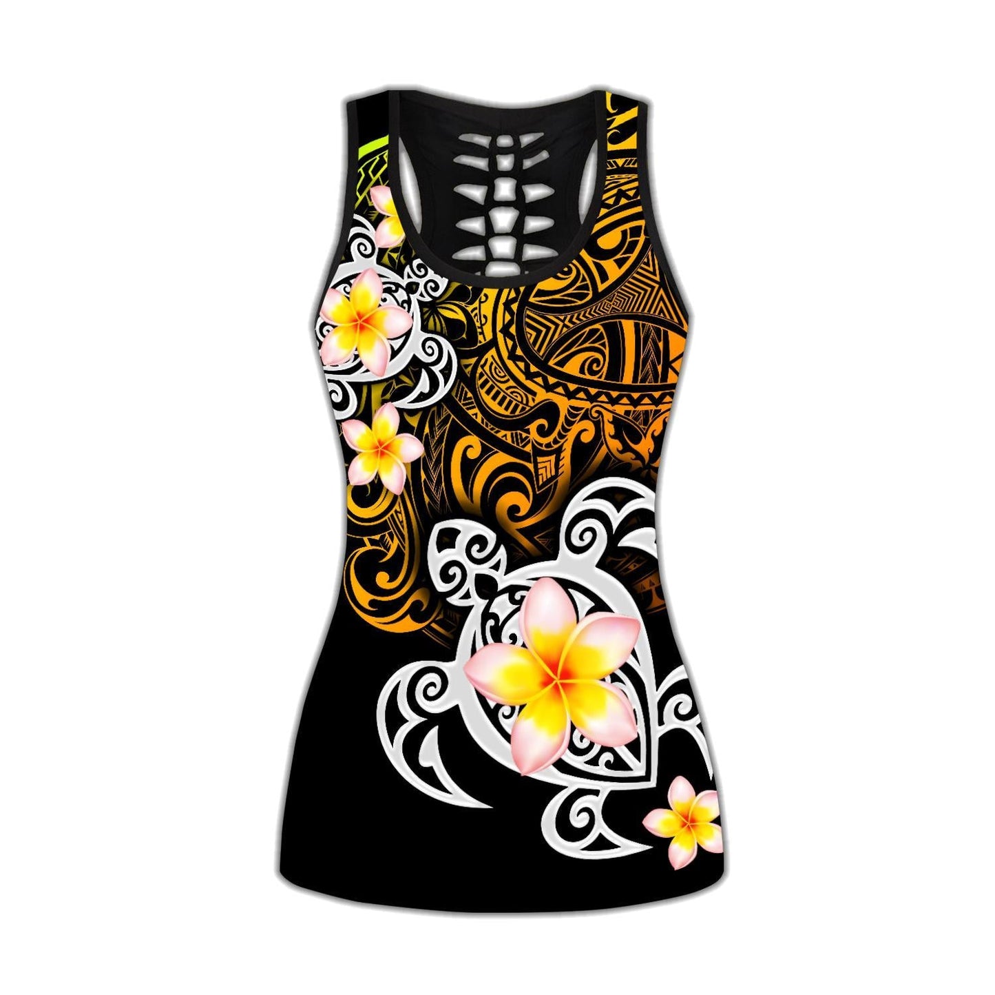 Premium Legging & Tank Top Polynesian Tattoo ML