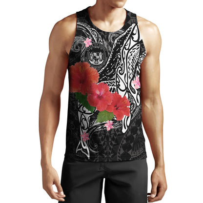 Amazing Humpback Whale with Hibiscus Hoodie-ML-Apparel-ML-Tank Top-S-Vibe Cosy™