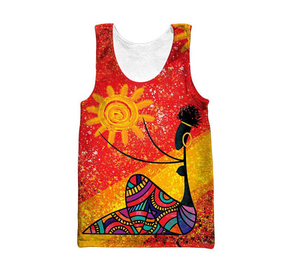 African Girl and Star Hoodie