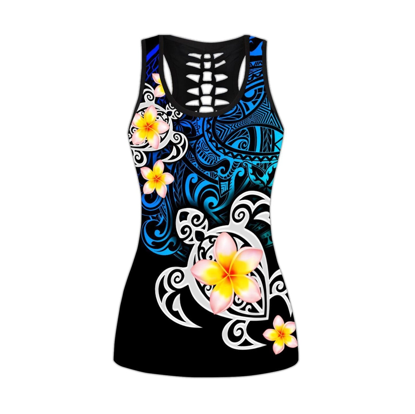 Polynesian Tattoo Turtle Deep Sea Legging & Tank top ML