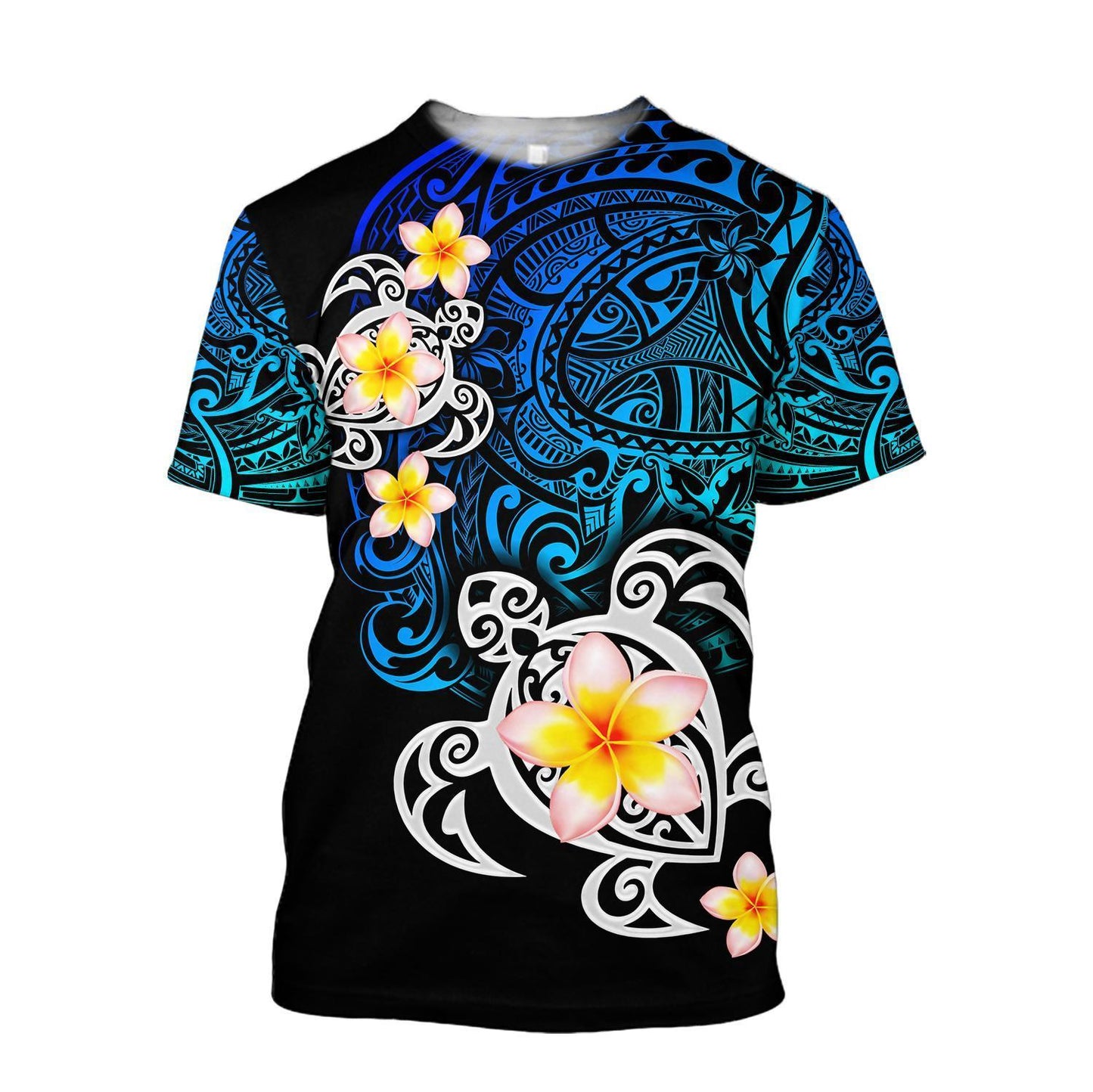 Amazing Polynesian Tattoo Deep Sea Turtle Hoodie ML