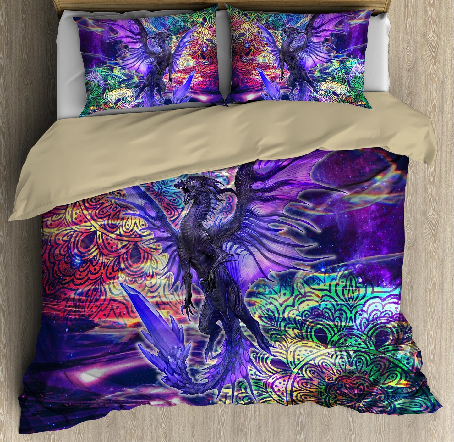 Dragon Spirit Mandala 3D Over Printed Bedding Set-ML