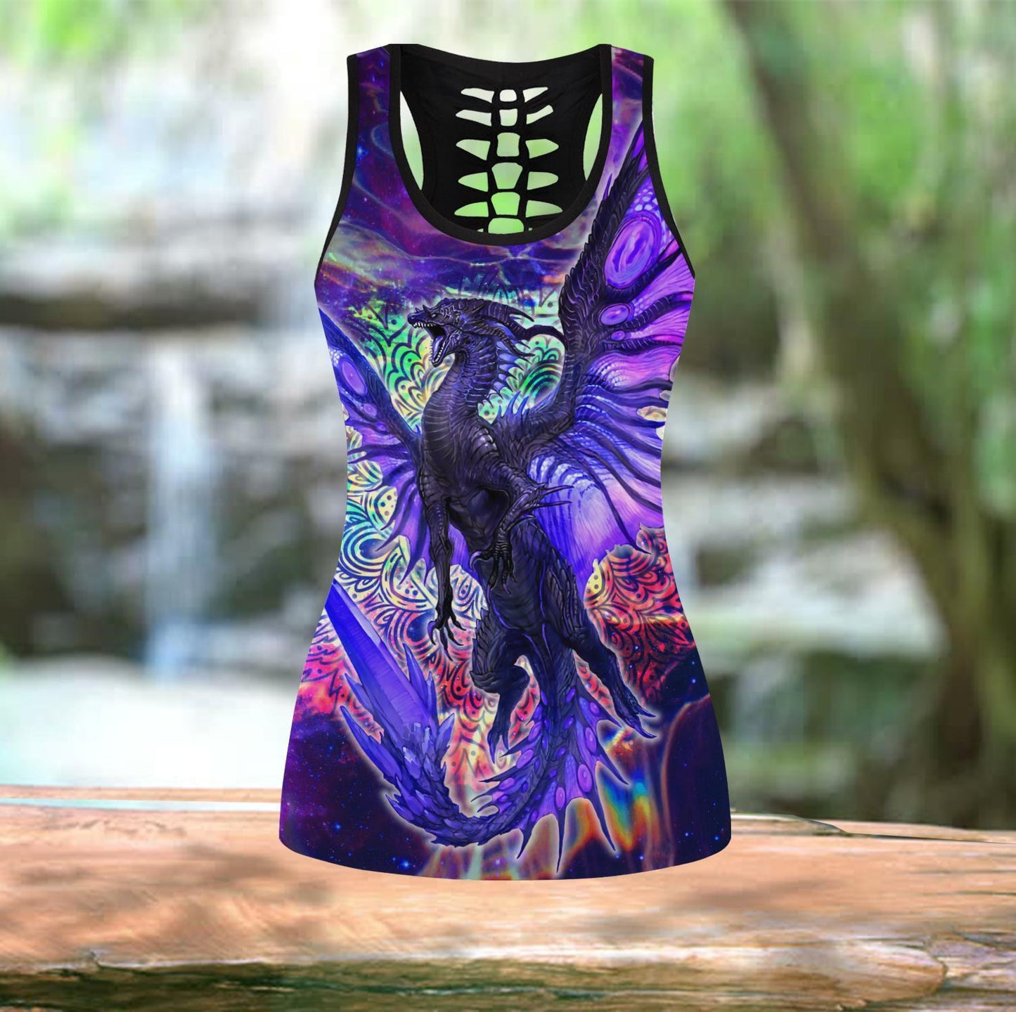 Dragon Spirit Mandala Art 3D Over Printed Legging & Tank top-ML