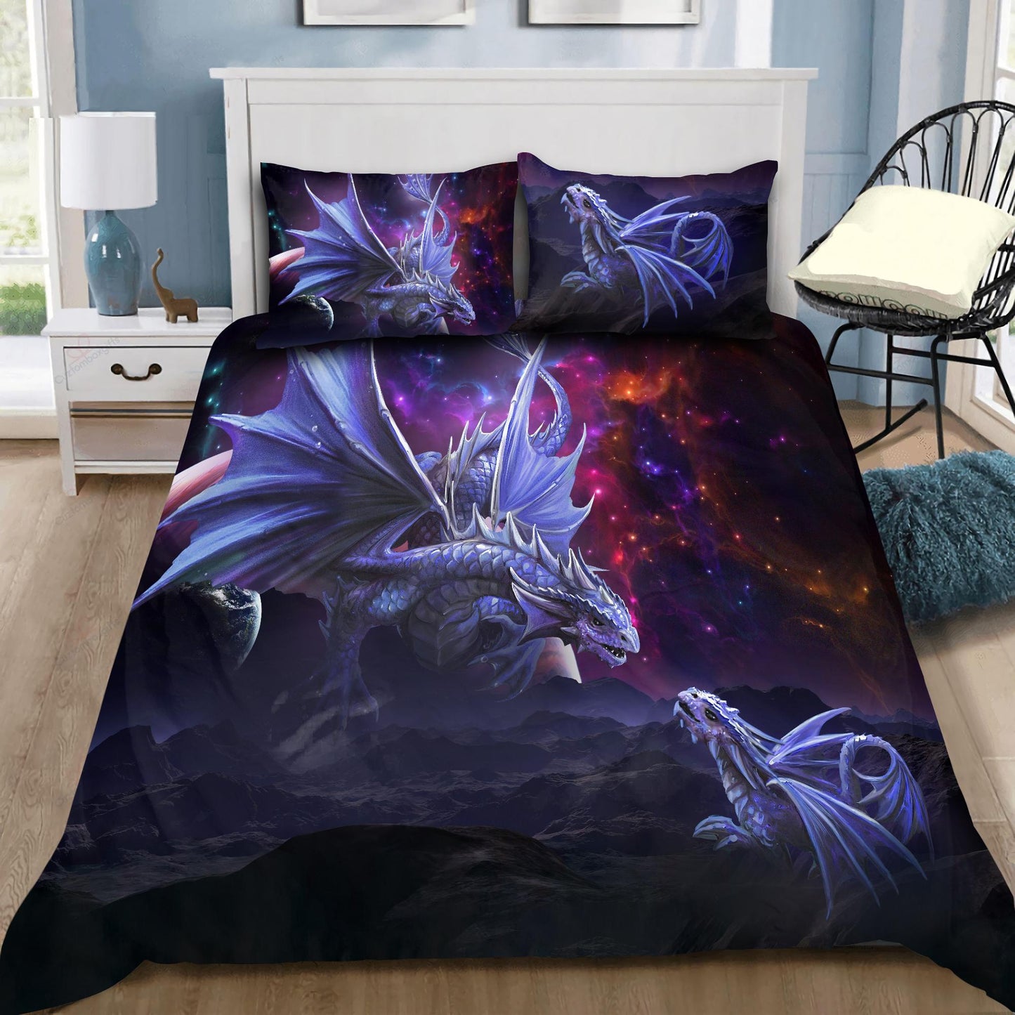 Dragon Mother and Son Art 3D Over Printed Bedding Set-ML