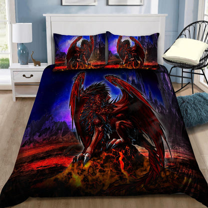 Dragon Power Gothic Art 3D Over Printed Bedding Set-ML