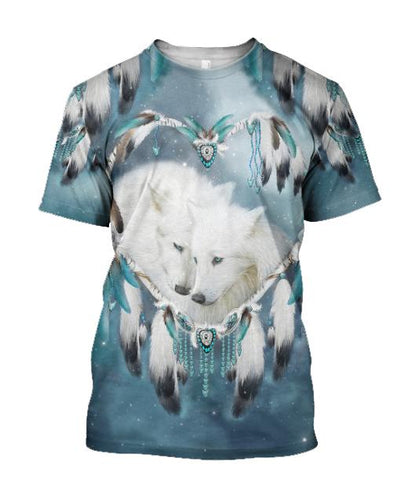 Couple Wolf Hoodie for Men and Women-ML