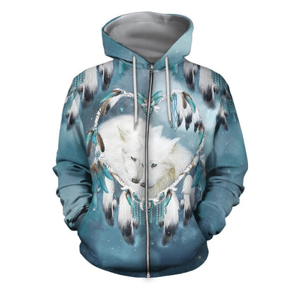 Couple Wolf Hoodie for Men and Women-ML