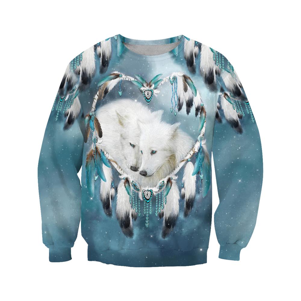 Couple Wolf Hoodie for Men and Women-ML