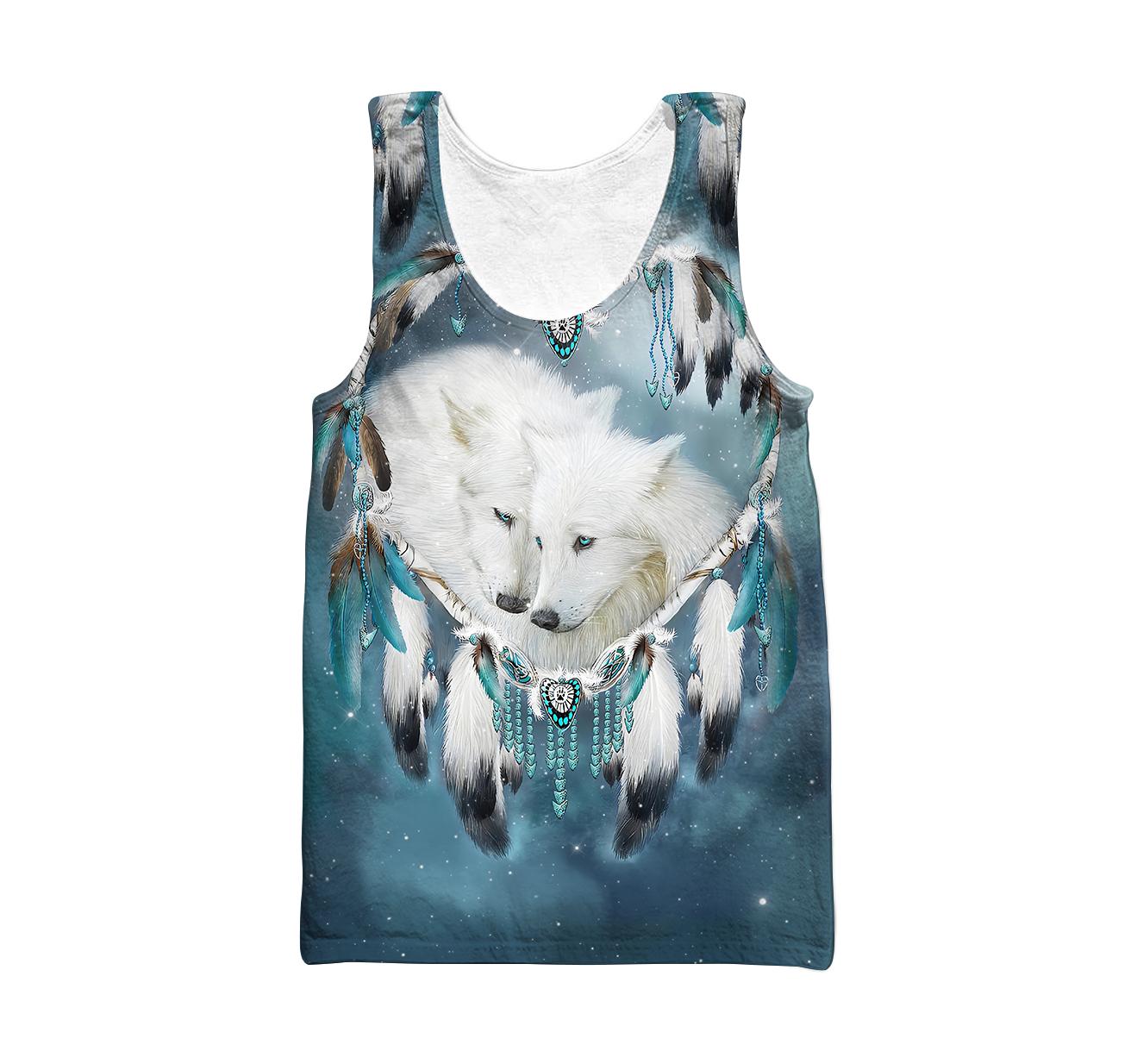 Couple Wolf Hoodie for Men and Women-ML