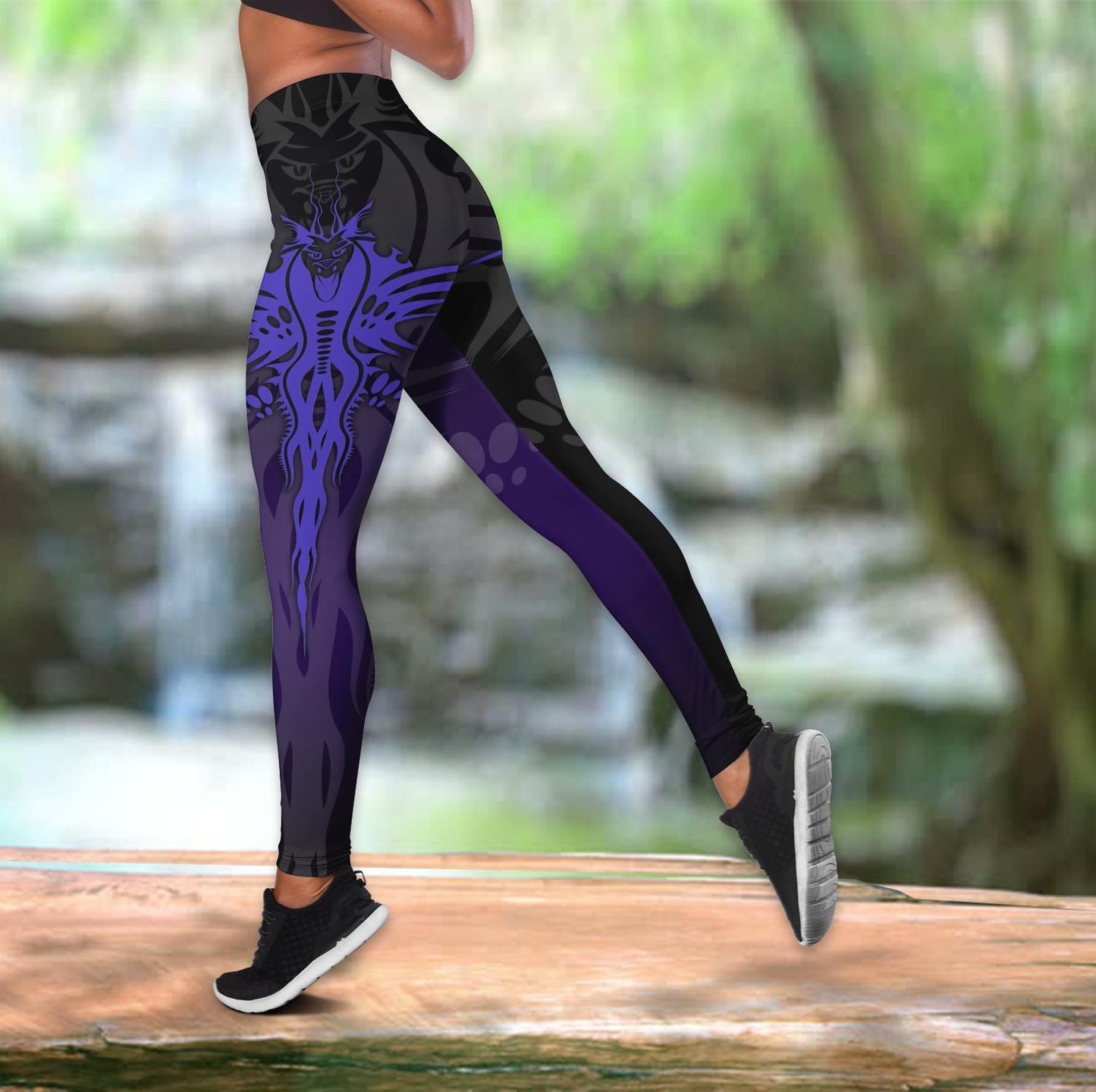 Dragon Yin & Yang 3D Over Printed Legging & Tank top-ML