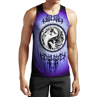 Dragon Yin & Yang 3D Over Printed Hoodie for Men and Women-ML
