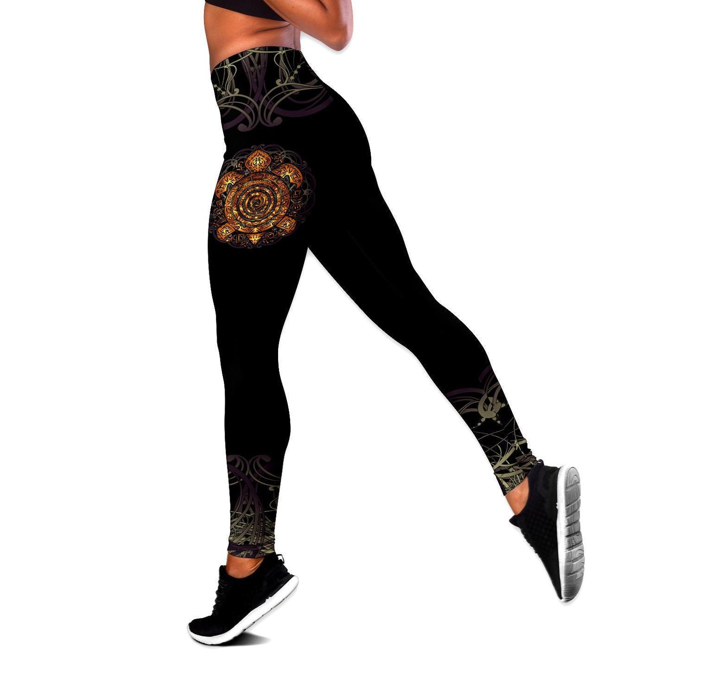 Amazing Ponylesian Turtle Tattoo 3D Over Printed Legging & Tank top ML