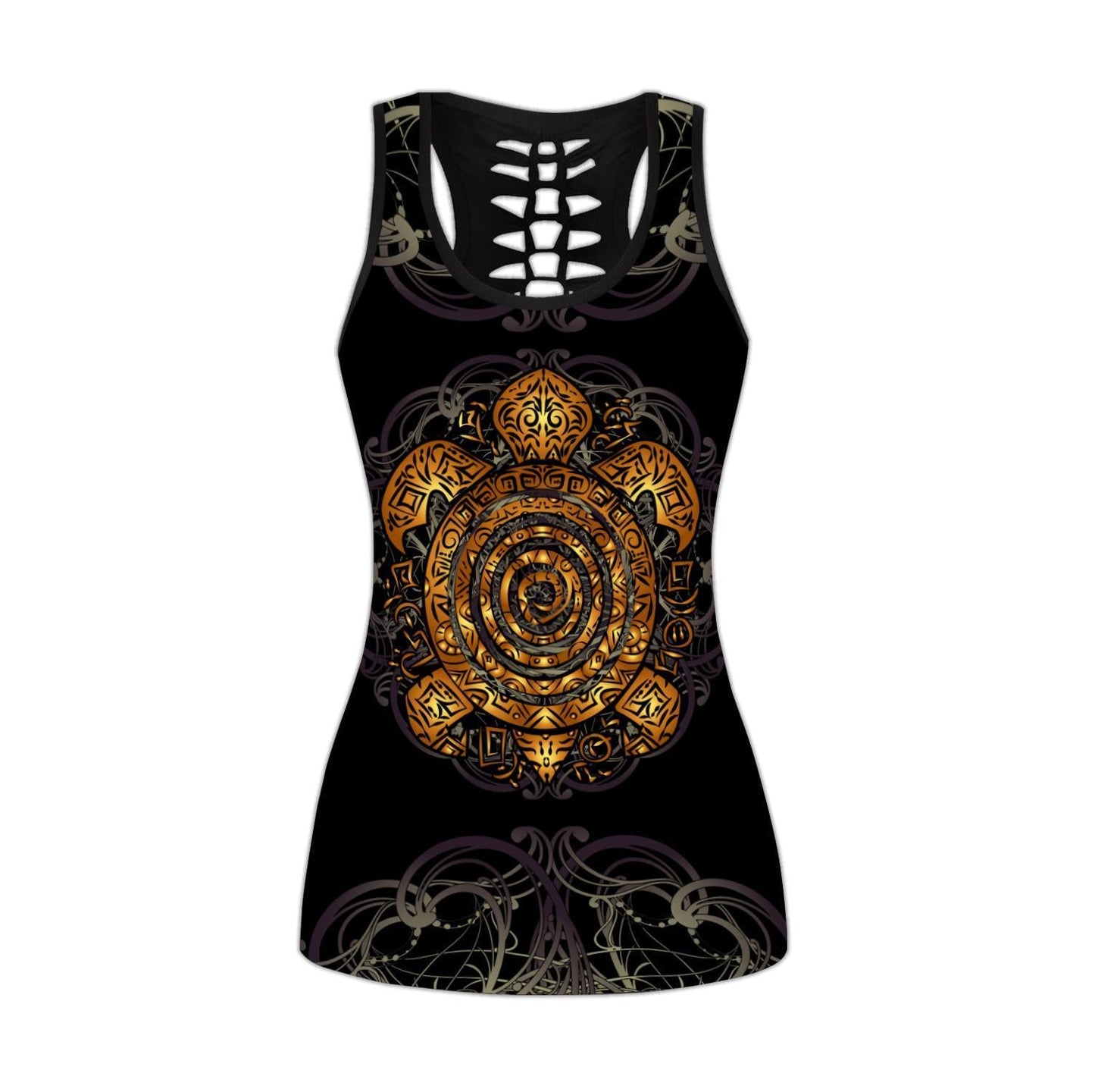 Amazing Ponylesian Turtle Tattoo 3D Over Printed Legging & Tank top-ML