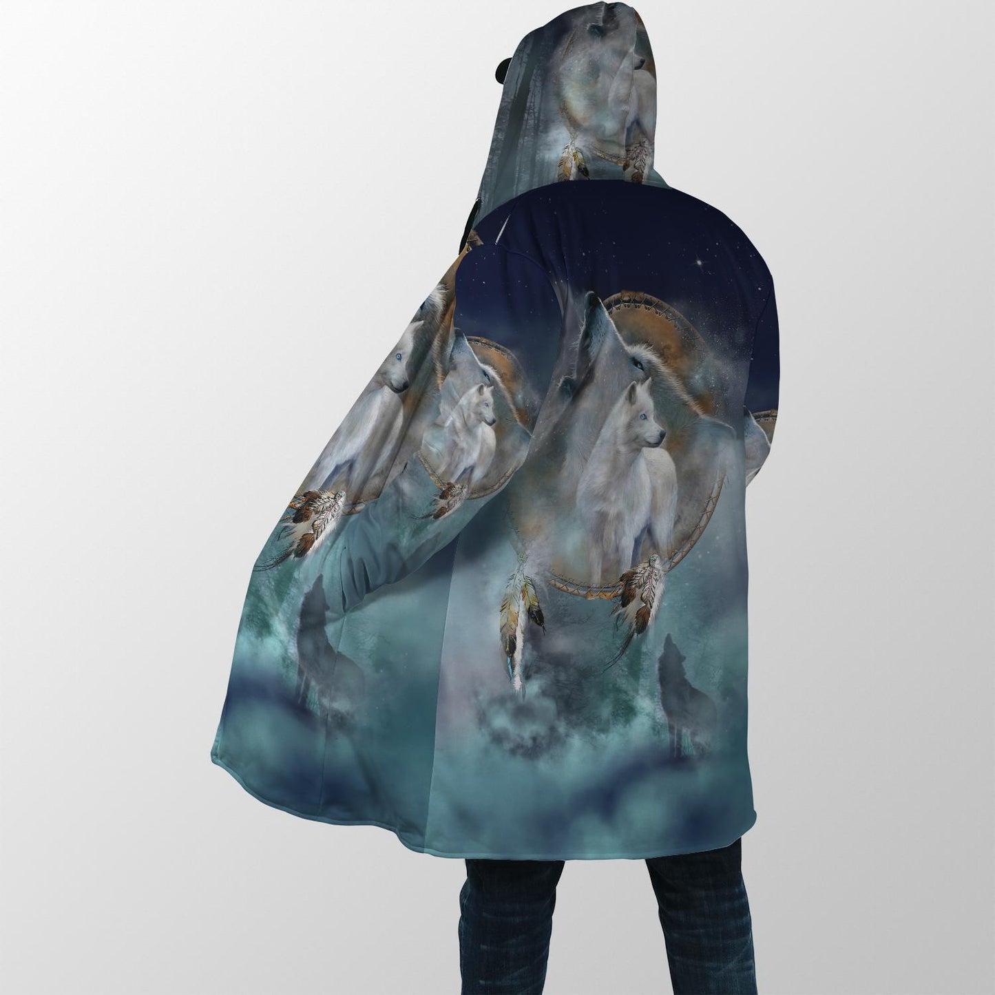 Couple Wolf Love Forever Hoodie Tshirt for Men and Women-ML