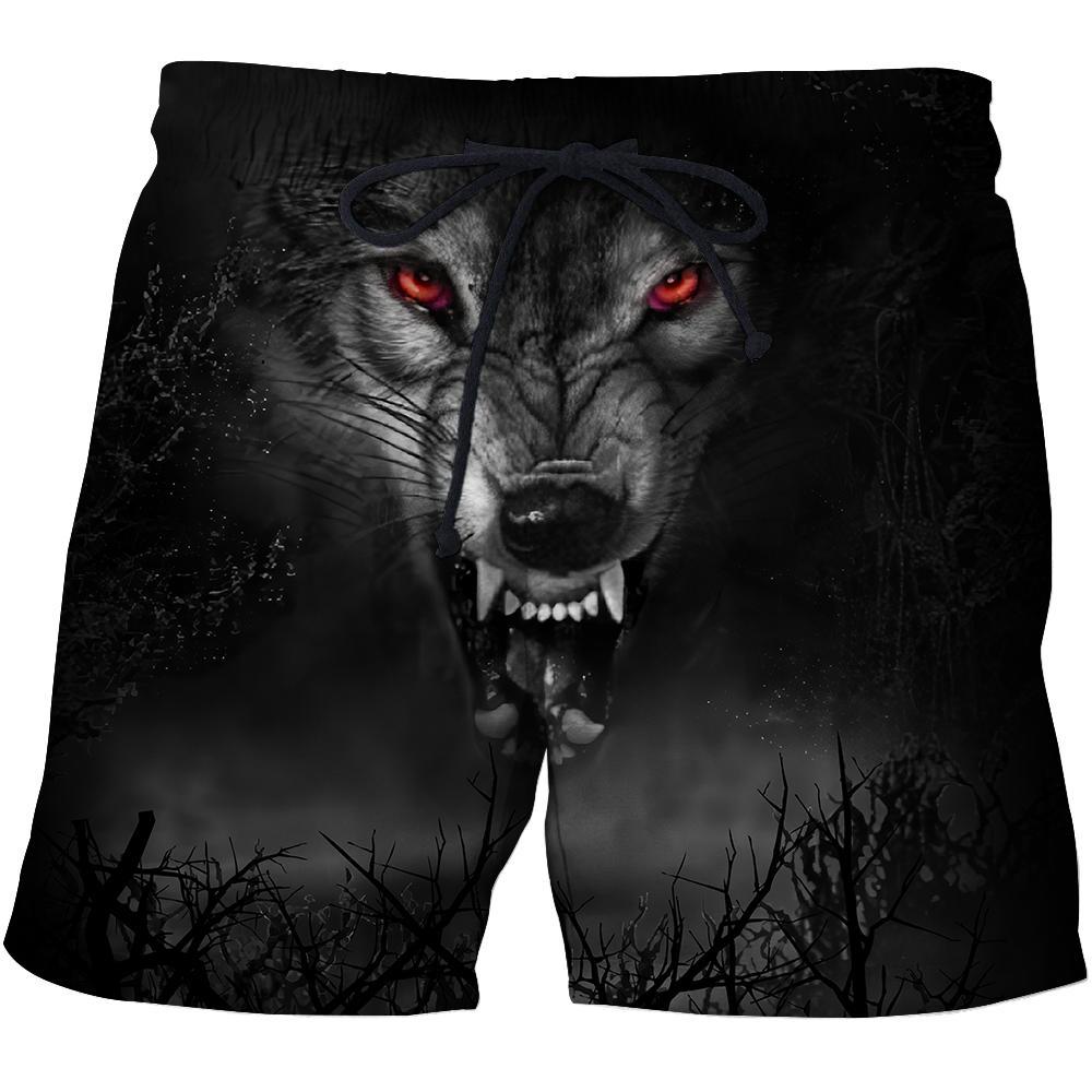 Dark Night Wolf 3D Over Printed Hoodie Tshirt for Men and Women-ML