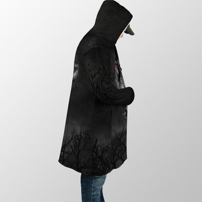 Dark Night Wolf 3D Over Printed Hoodie Tshirt for Men and Women-ML