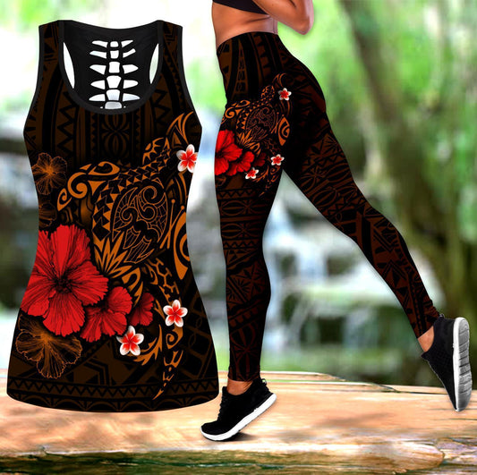 Polynesian Turtle Tattoo Legging & Tank top ML