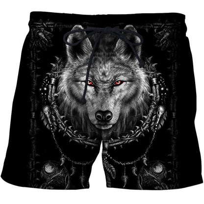 Black Wolf 3D Over Printed Hoodie for Men and Women-ML