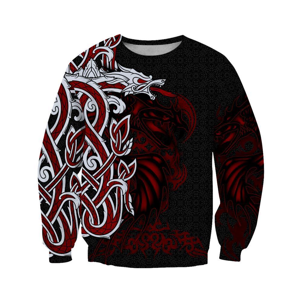 Nidhogg Tattoo 3D Over Printed Hoodie Tshirt for Men and Women-ML