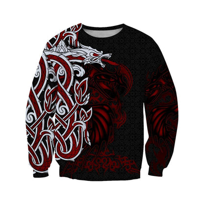 Nidhogg Tattoo 3D Over Printed Hoodie Tshirt for Men and Women-ML