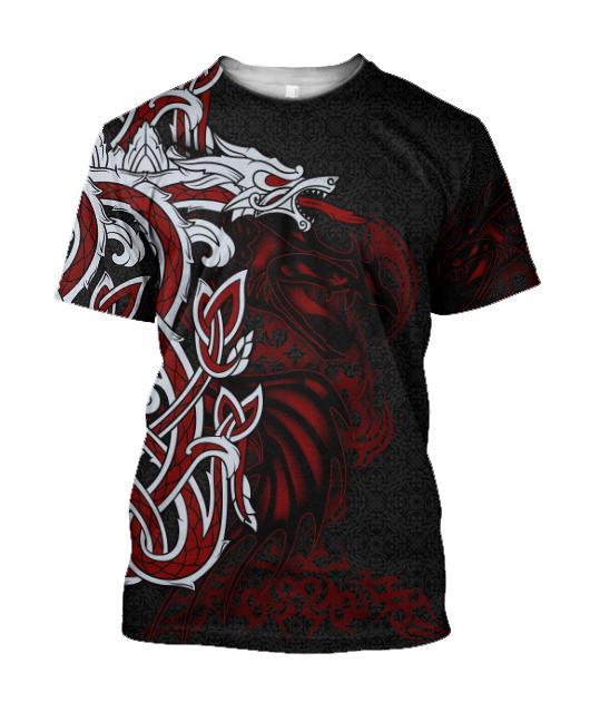 Nidhogg Tattoo 3D Over Printed Hoodie Tshirt for Men and Women-ML