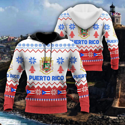 Chrismast For Puerto Rico Hoodie For Men And Women