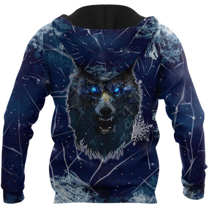 Winter Is Coming Wolf 3D Over Printed Hoodie for Men and Women-ML