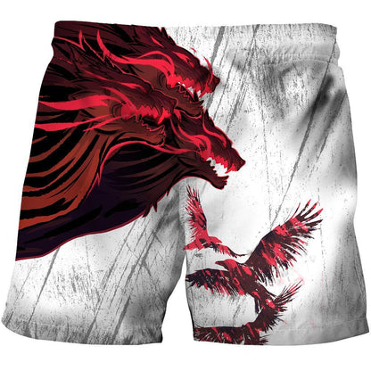 Blood Wolf Not Today & Raven 3D Over Printed Hoodie for Men and Women-ML