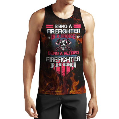 Honor To Be Firefighter 3D Printed Hoodie For Men And Women