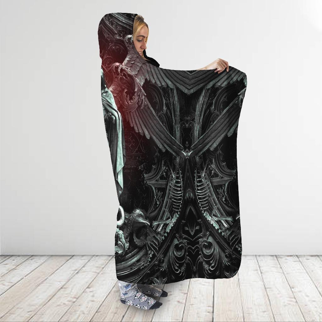 Cricle Of Hell Cover 3D Over Printed Hooded Blanket for Men and Women-ML