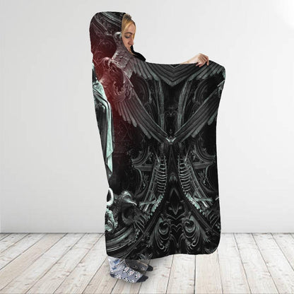 Cricle Of Hell Cover 3D Over Printed Hooded Blanket for Men and Women-ML