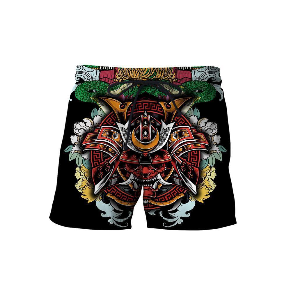 Samurai Tattoo 3D Over Printed Hoodie for Men and Women-ML