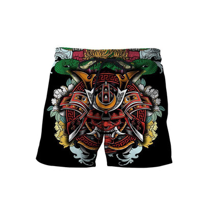 Samurai Tattoo 3D Over Printed Hoodie for Men and Women-ML