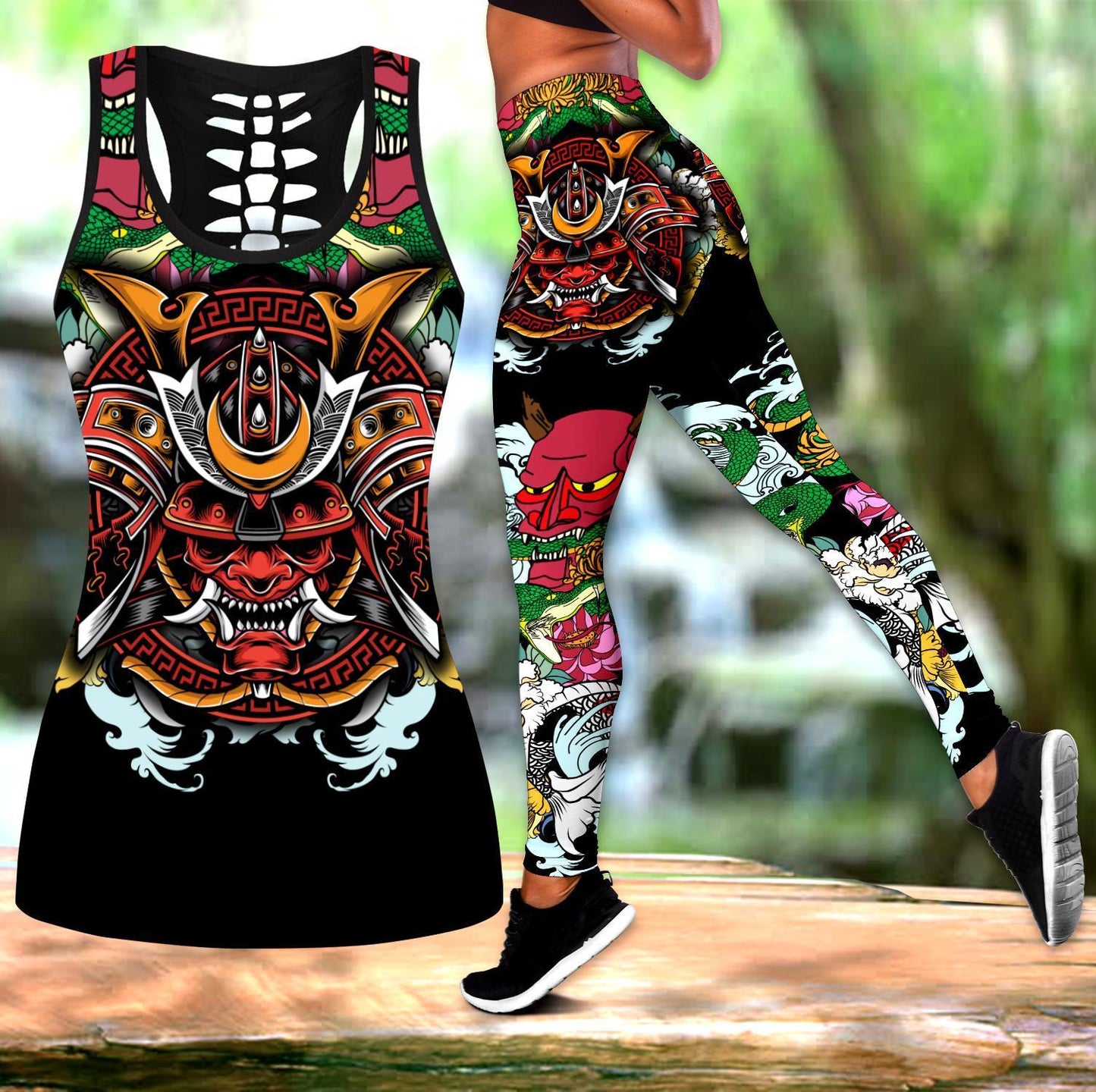 Samurai Tattoo Legging & Tank top-ML