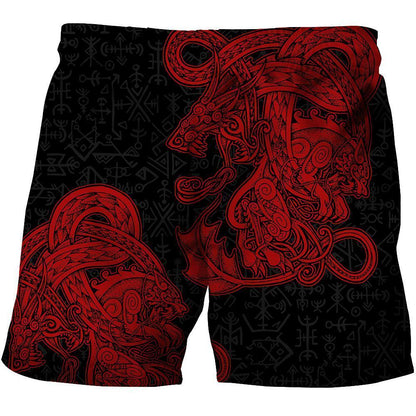 Jormungandr and Fenrir Vikings 3D Over Printed Hoodie for Men and Women-ML